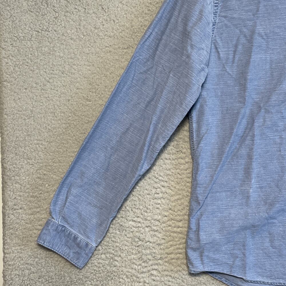 Zara Womens Relaxed Fit Oversized Denim Overshirt XL Pocket - Picture 4 of 15